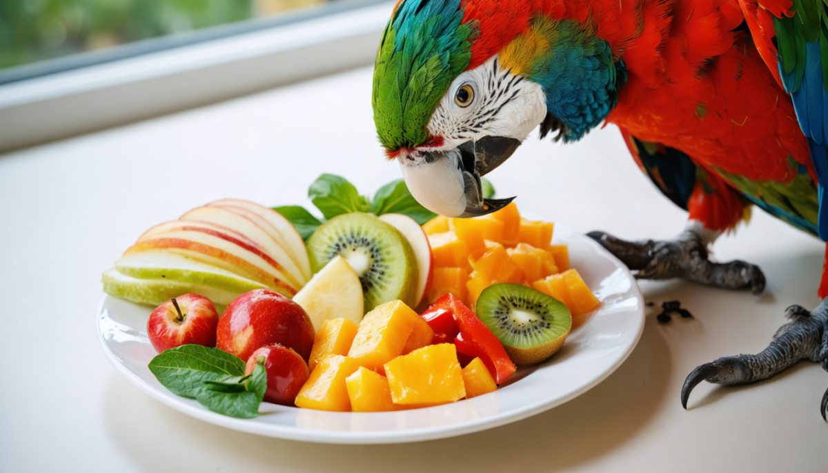 découvrez les aliments essentiels pour une alimentation équilibrée de votre perroquet et apprenez ce qu'il aime manger pour rester en bonne santé.