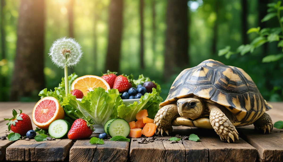découvrez les aliments essentiels pour garantir une alimentation équilibrée et la santé optimale de votre tortue de terre.