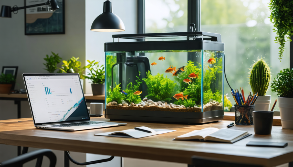 découvrez comment installer un aquarium au bureau grâce à notre guide pratique, avec des astuces pour créer un espace de travail apaisant et propice à la concentration.