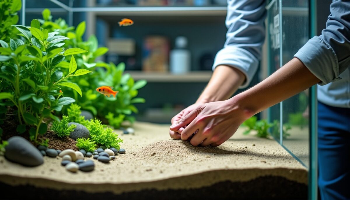 Guide pratique pour bien préparer le substrat de votre aquarium