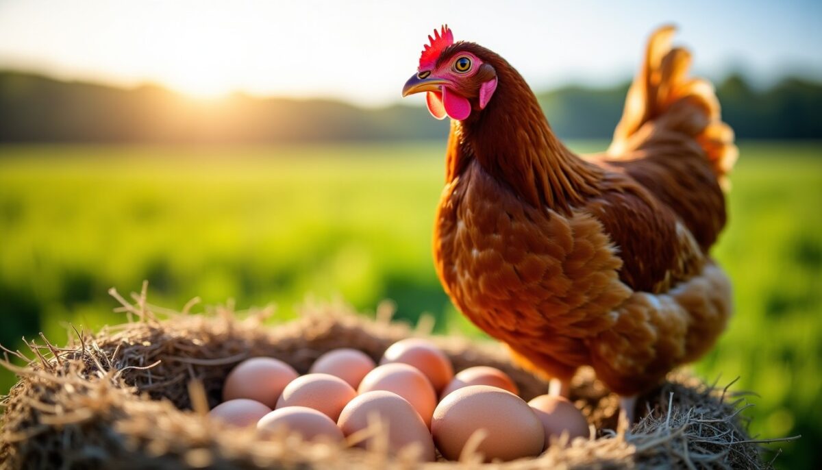 Quelle est la production annuelle d'œufs d'une poule ?